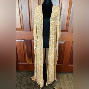 Talulah Anthropologie Boho Gypsy Flutter Sleeve Kimono Duster Maxi Length